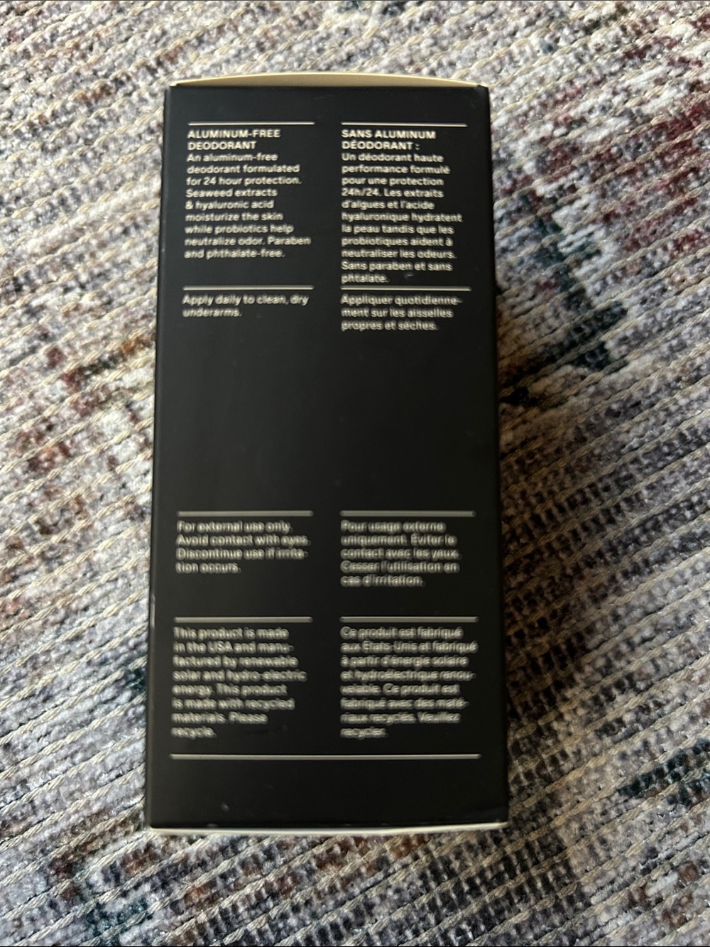 NIB! Salt & Stone Black Rose & Oud Deodorant Unisex - Picture 4 of 8